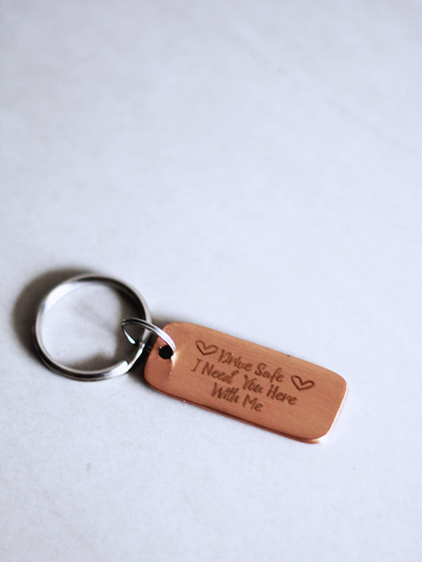 Pure Key Chain Pure Copper Key Chain Drive Safe – Meraki Copper
