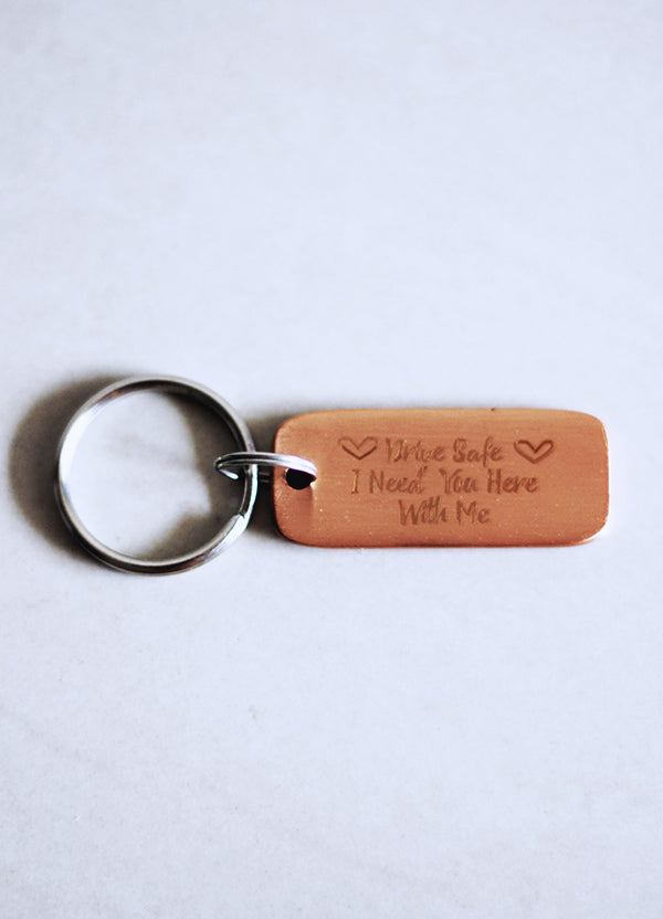 Pure Key Chain Pure Copper Key Chain Drive Safe – Meraki Copper