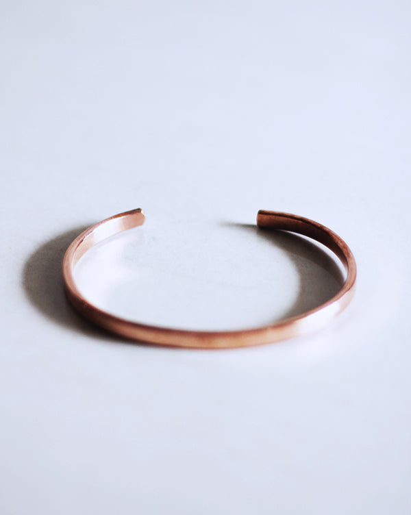Copper Bangle Material Oval Copper Bangle – Meraki Copper